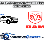 Inicio 9 2500 HD ST Crew Cab 4x4 2011 Pickup doble cabina RAM
