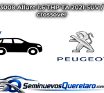Inicio 1 3008 Allure 1.6 THP TA 2021 SUV crossover Peugeot