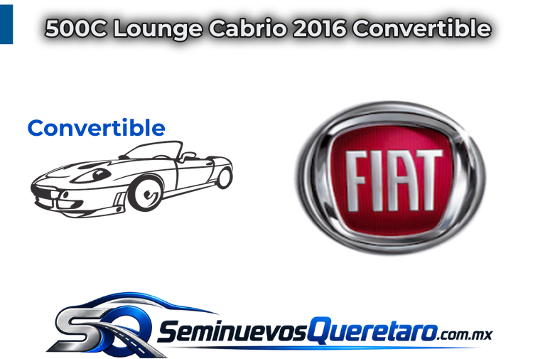 Inicio 6 500C Lounge Cabrio 2016 Convertible Fiat
