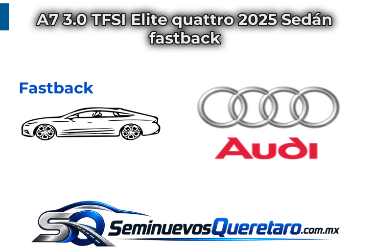 Inicio 3 A7 3.0 TFSI Elite quattro 2025 Sedan fastback Audi