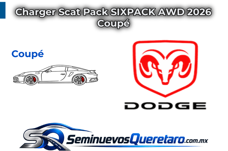 Inicio 11 Charger Scat Pack SIXPACK AWD 2026 Coupe Dodge