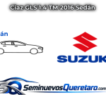 Inicio 4 Ciaz GLS 1.4 TM 2016 Sedan Suzuki