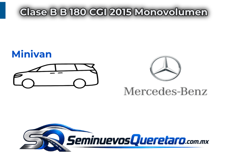 Clase B B 180 CGI 2015 Monovolumen Mercedes Benz