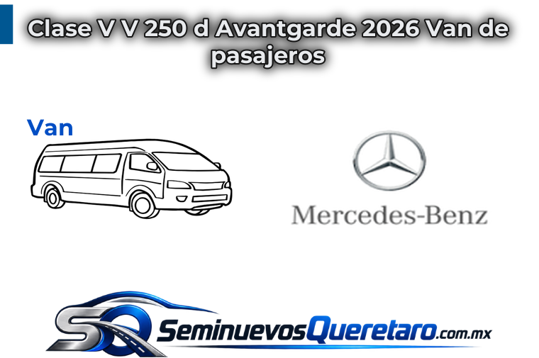 Clase V V 250 d Avantgarde 2026 Van de pasajeros Mercedes Benz