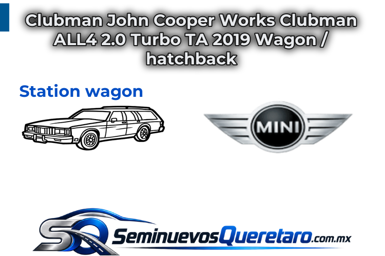Inicio 1 Clubman John Cooper Works Clubman ALL4 2.0 Turbo TA 2019 Wagon hatchback MINI