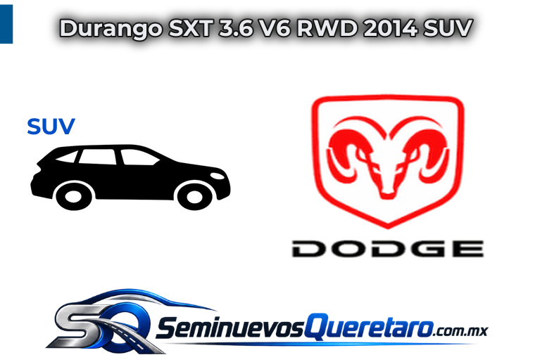 Inicio 11 Durango SXT 3.6 V6 RWD 2014 SUV Dodge