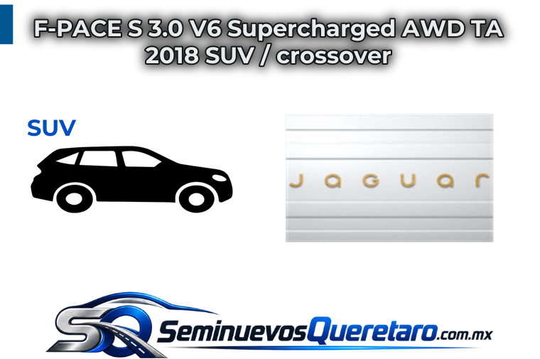 Inicio 10 F PACE S 3.0 V6 Supercharged AWD TA 2018 SUV crossover Jaguar