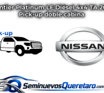 Inicio 4 Frontier Platinum LE Diesel 4x4 TA 2026 Pick up doble cabina Nissan