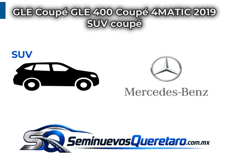 GLE Coupe GLE 400 Coupe 4MATIC 2019 SUV coupe Mercedes Benz