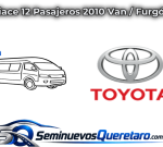 Inicio 3 Hiace 12 Pasajeros 2010 Van Furgon Toyota