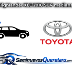 Inicio 3 Highlander XLE 2018 SUV mediana Toyota