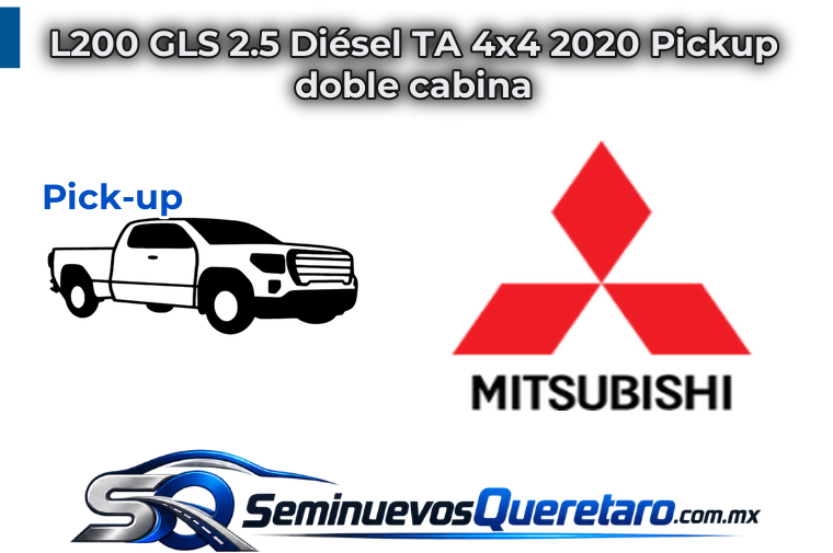 Inicio 5 L200 GLS 2.5 Diesel TA 4x4 2020 Pickup doble cabina Mitsubishi