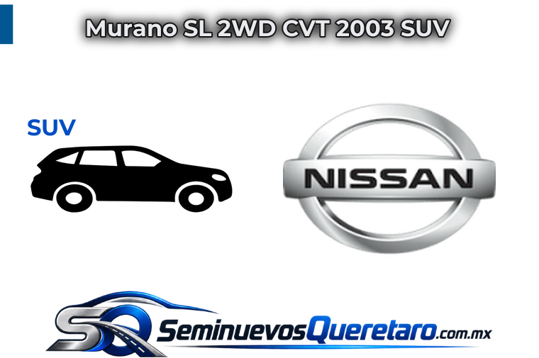 Inicio 8 Murano SL 2WD CVT 2003 SUV Nissan