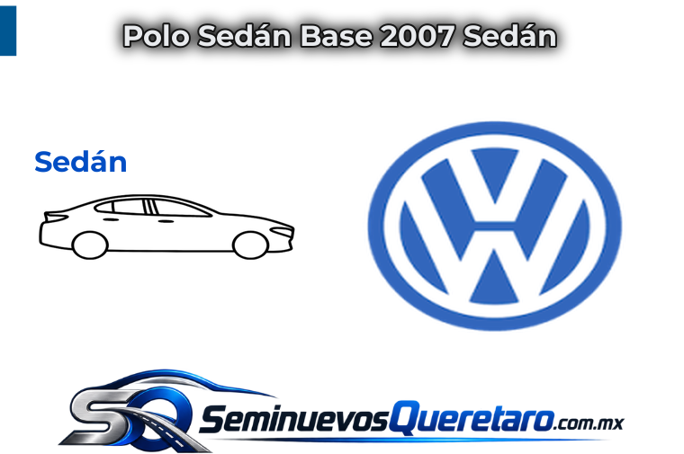 Inicio 10 Polo Sedan Base 2007 Sedan Volkswagen