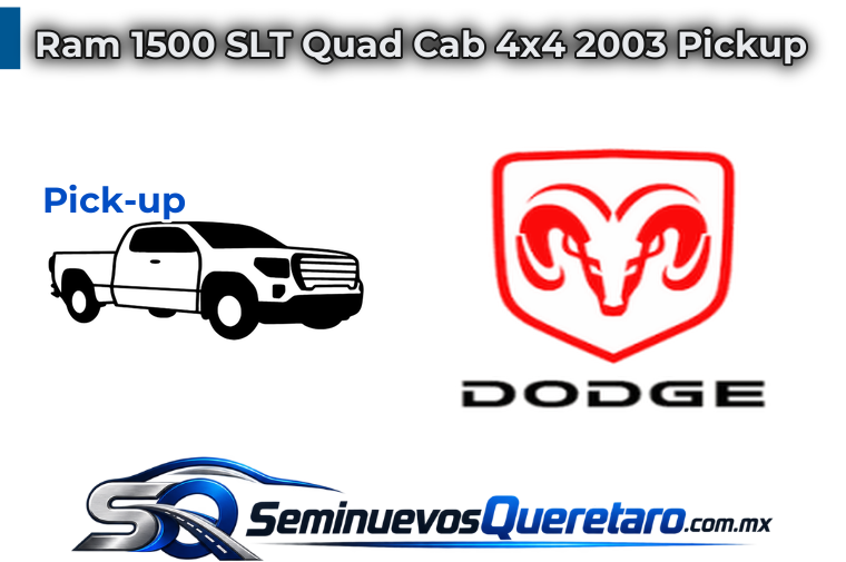 Ram 1500 SLT Quad Cab 4x4 2003 Pickup Dodge