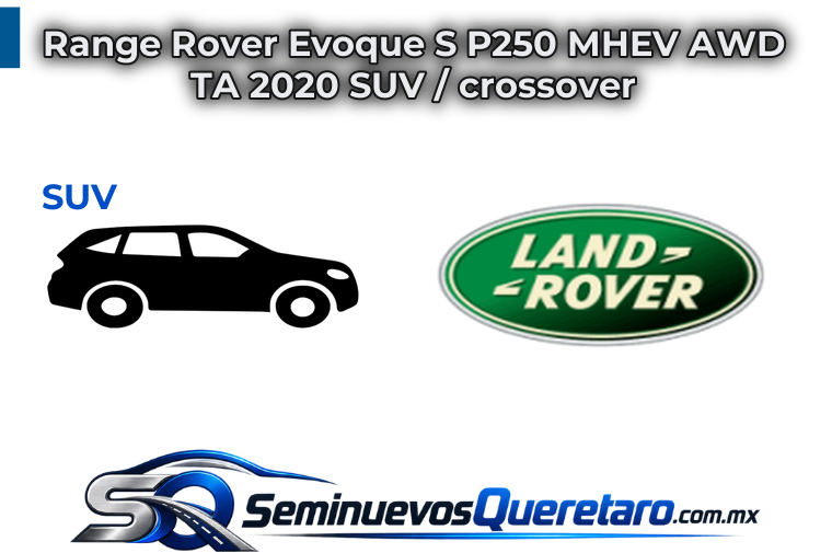 Inicio 12 Range Rover Evoque S P250 MHEV AWD TA 2020 SUV crossover Land Rover