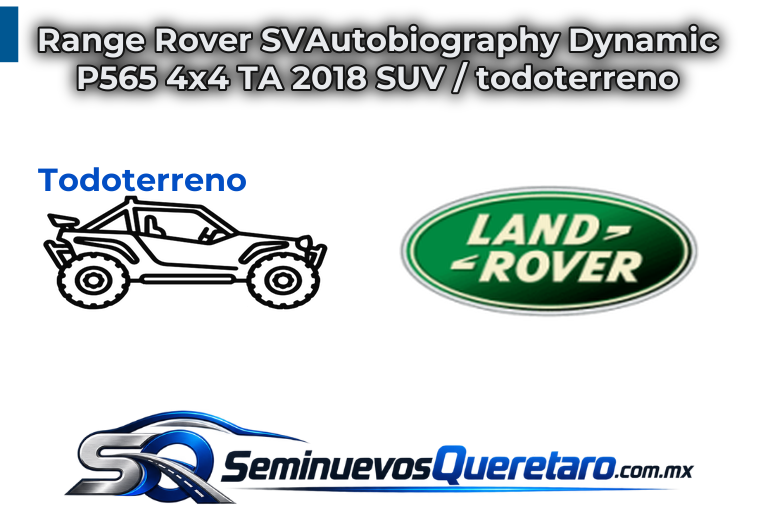 Inicio 8 Range Rover SVAutobiography Dynamic P565 4x4 TA 2018 SUV todoterreno Land Rover