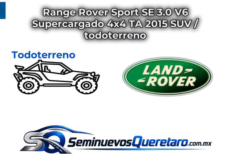 Inicio 1 Range Rover Sport SE 3.0 V6 Supercargado 4x4 TA 2015 SUV todoterreno Land Rover