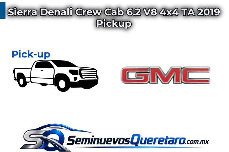 Inicio 9 Sierra Denali Crew Cab 6.2 V8 4x4 TA 2019 Pickup GMC