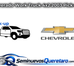 Inicio 2 Silverado Work Truck 4x2 2003 Pick up Chevrolet