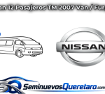 Inicio 1 Urvan 12 Pasajeros TM 2007 Van Furgon Nissan