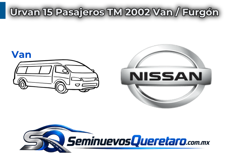 Urvan 15 Pasajeros TM 2002 Van Furgon Nissan