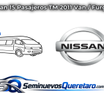 Inicio 3 Urvan 15 Pasajeros TM 2011 Van Furgon Nissan