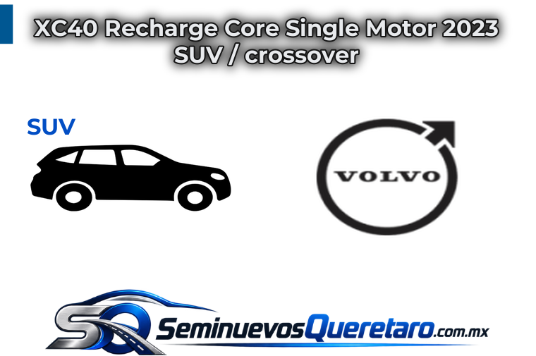 Inicio 1 XC40 Recharge Core Single Motor 2023 SUV crossover Volvo