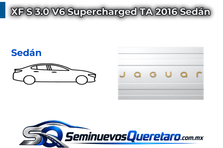 XF S 3.0 V6 Supercharged TA 2016 Sedan Jaguar